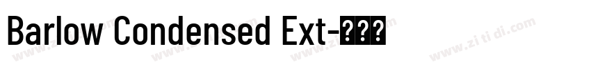 Barlow Condensed Ext字体转换